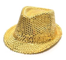 Payetli Çocuk Şapkası Altın Renk