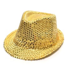Payetli Çocuk Şapkası Altın Renk