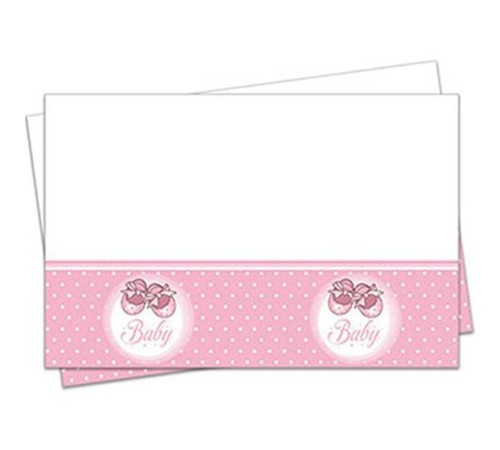 Pembe Patik Yeni Doğum Masa Örtüsü Kız 120x180 cm