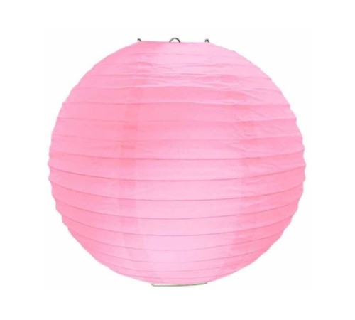 Pembe Renk Kağıt Süs Japon Fener Dekorasyon Asma Süs 20 Cm