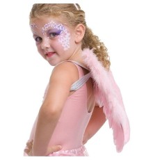 Pembe Renkli Orta Boy Çocuk Melek Kanadı 40x60 cm