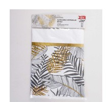 Plastik Masa Örtüsü Altın Simli Yapraklar 120x180 cm