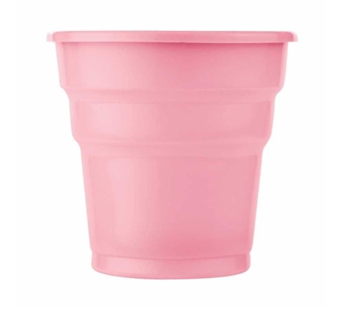 Plastik Meşrubat Bardağı Pembe 180cc-7oz 25li