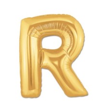 R Harf Folyo Balon Altın Renk 40 inç