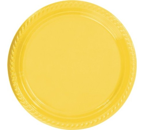 Sarı Plastik Tabak 22 cm 25li