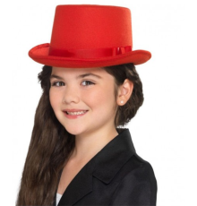 Sihirbaz Şapkası Çocuk Boy Kırmızı Renk
