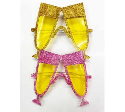 Simli Kadeh Parti Gözlüğü 2 Renk 2 Adet