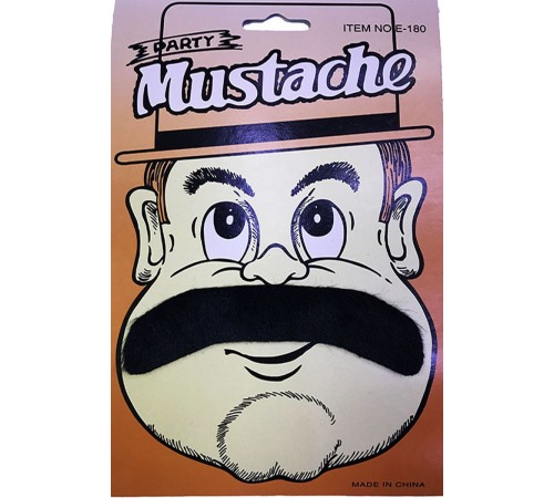 Siyah Renk 70 li Yıllar Yeşilçam Jönleri Takma Bıyık Parti Bıyığı