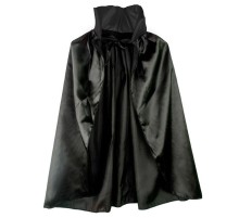 Siyah Renk Yakalı Halloween Pelerini 90 cm