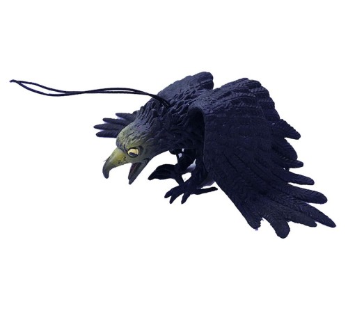 Siyah Renk Yumuşak Plastik Şaka Kartal Yarasa Anahtarlık Şaka Malzemesi