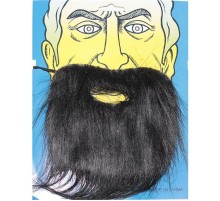 Siyah Renk Takma Sakal Bıyık Takımı