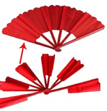 Tek Hamle İle Parçalanıp Geri Toplanabilen Efsane Yelpaze Sihir Oyunu Kırmızı