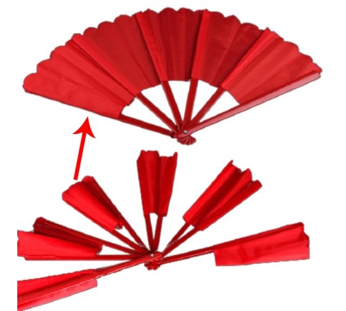 Tek Hamle İle Parçalanıp Geri Toplanabilen Efsane Yelpaze Sihir Oyunu Kırmızı