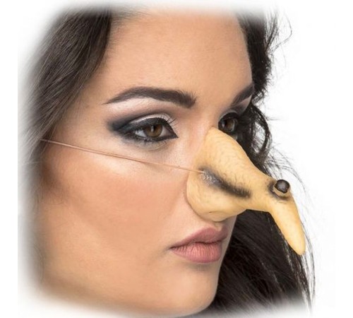 Ten Rengi Gerçekçi Lastik Aparatlı Cadı Burnu