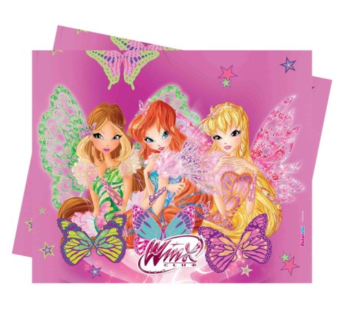 Winx Butterflix Temalı Plastik Masa Örtüsü 120x180 cm