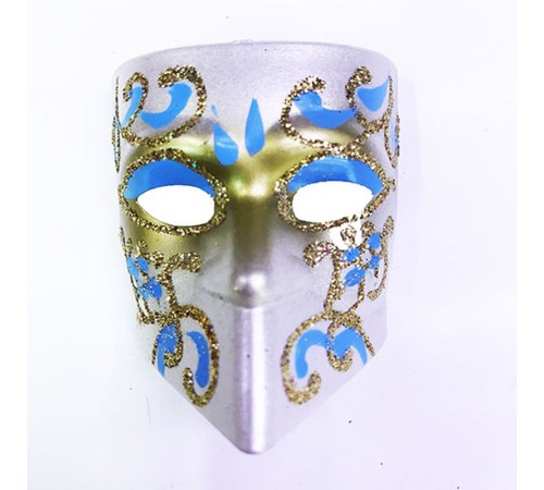 Yeşil Renk İşlemeli Seramik Malzeme Tam Yüz Venedik Magnet 4x5 cm