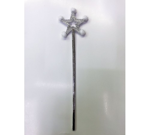 Yıldız Peri Asası Sihirli Değnek Beyaz Ponponlu