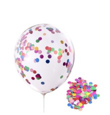 Yuvarlak Pullu Şeffaf Yuvarlak Balon 24 İnç