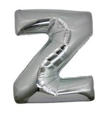 Z Harf Folyo Balon Gümüş Renk 40 inç