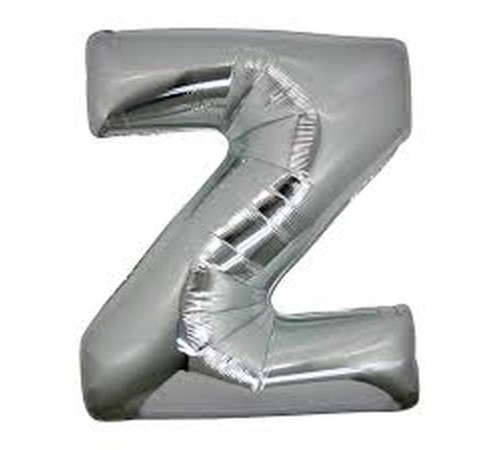 Z Harf Folyo Balon Gümüş Renk 40 inç