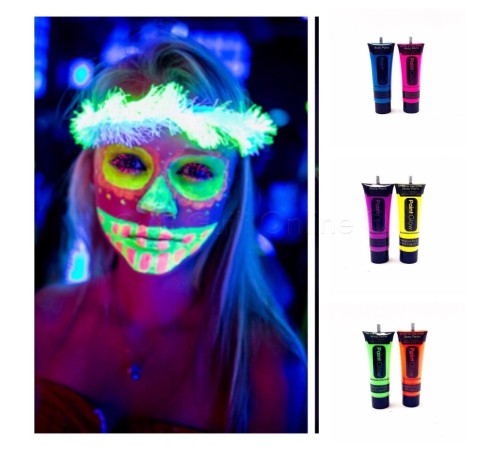 Glow Stick Boya Fosforlu Krem Boya 12 Adet