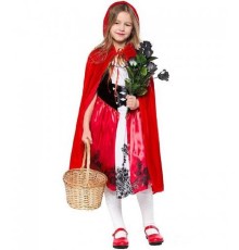 Kırmızı Başlıklı Kız Şapkalı Pelerin 90 cm