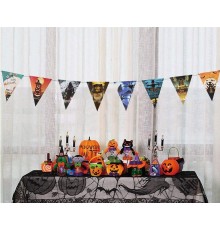 Cadılar Bayramı Halloween Flama Bayrak Banner Süs 8 li 3 Metre