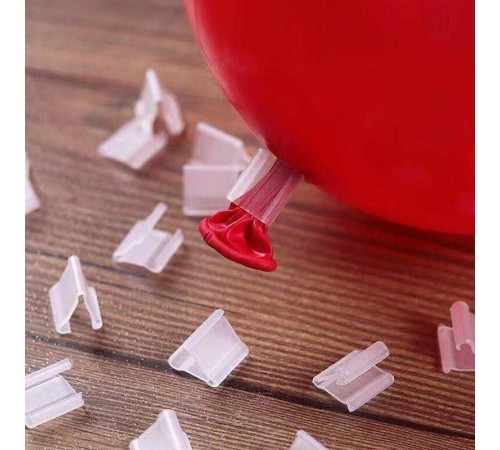 Şeffaf Renk Balon Hava Kaçmasını Engelleyici Klips 10 Adet