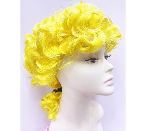 Marquis Baroque Peruk Barok Dönem Yargıç Peruğu Sarı Renk