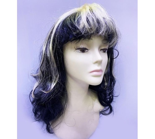 Siyah Altın Renk Dracula Vampir Cadı Peruğu Parti Peruğu