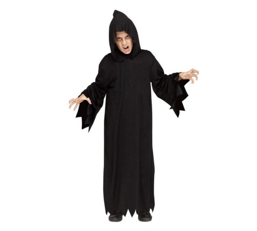 Siyah Kapişonlu Çocuk Cellat Kostümü