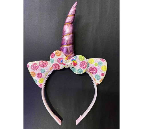 Soft Pembe Boynuzlu At Figürlü Çocuk Unicorn Tacı 17x27 cm