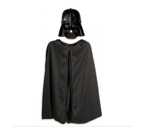 Star Wars Darth Vader Çocuk Pelerin + Pantolon + Maske 3 Parça Kostüm Set