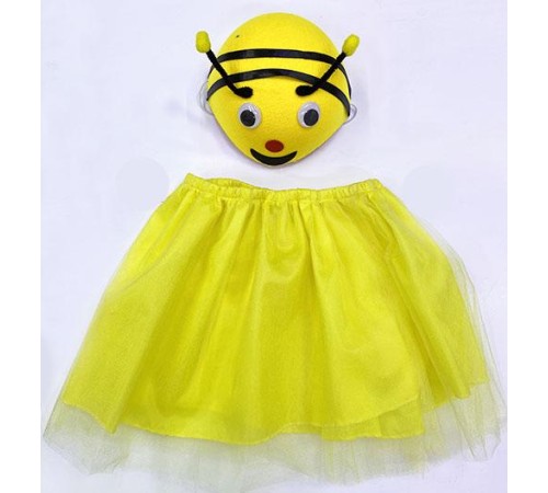 Arı Kostümü - 23 Nisan Arı Şapkası ve Etek Seti 2 Parça