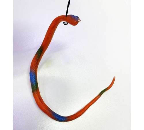 Turuncu Renk Gerçekçi Silikon Yumuşak Yılan 37 cm