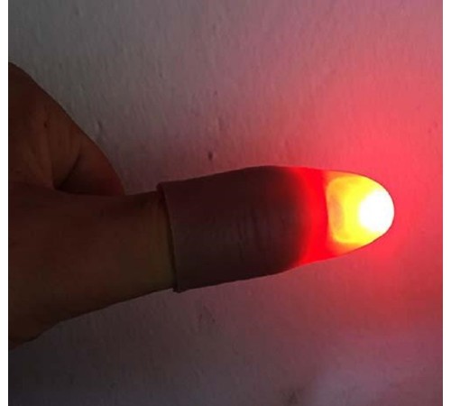 Led Işıklı Renkli Sihirli Parmak Işıklı Parmak Şaka Parmak 1 Adet