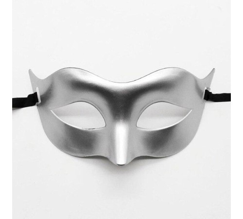 Gümüş Renk Masquerade Kostüm Partisi Venedik Balo Maskesi