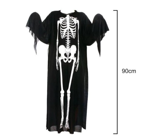 Çocuk Boy İskelet Tulum İskelet Kostüm 90 cm