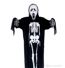 Yetişkin Boy İskelet Tulum İskelet Kostüm 120 cm