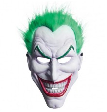 Yeşil Saçlı Plastik Killer Joker Maskesi 31x22 cm