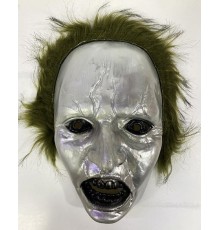 Yeşil Saçlı Plastik Michael Myers Maskesi 26x17 cm