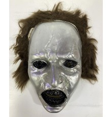 Koyu Kahve Saçlı Plastik Michael Myers Maskesi 26x17 cm