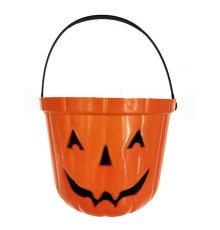 Turuncu Renk Balkabağı Kova 19x15 cm