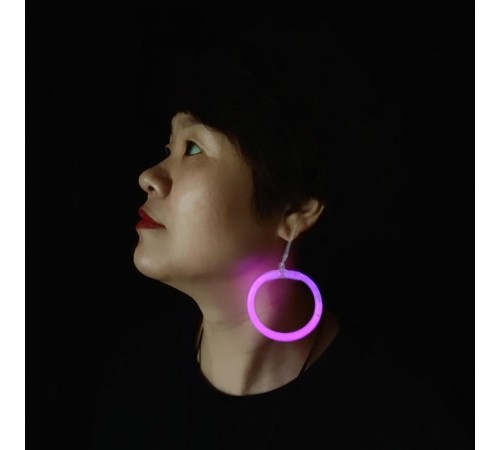 Karanlıkta Parlayan Glow Küpeler Glow Partisi Küpeleri 6 Çift 12 Adet