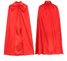 Kırmızı Renk Yakalı Pelerin 120 cm