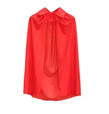 Kırmızı Renk Yakalı Pelerin Çocuk Boy 90 cm