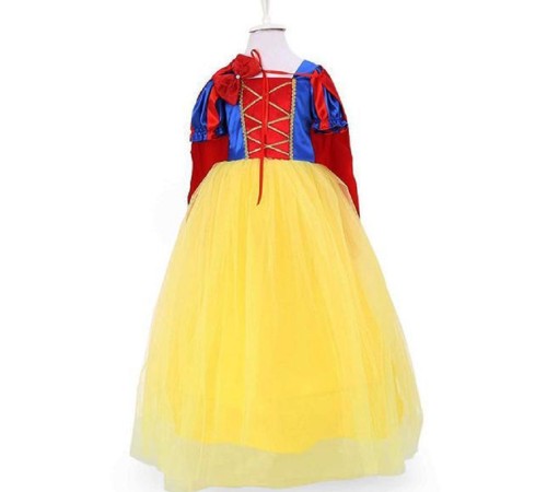 Kız Çocuk Kabarık Pamuk Prenses Kostümü + Tarlatan + Pelerin + Taç 7-8 Yaş