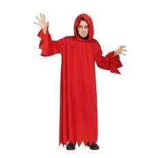 Kırmızı Kapişonlu Çocuk Şeytan Kostümü 11-12 Yaş