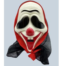 Siyah Pelerinli Dişli Joker Maskesi Çığlık Maskesi 26x17 cm