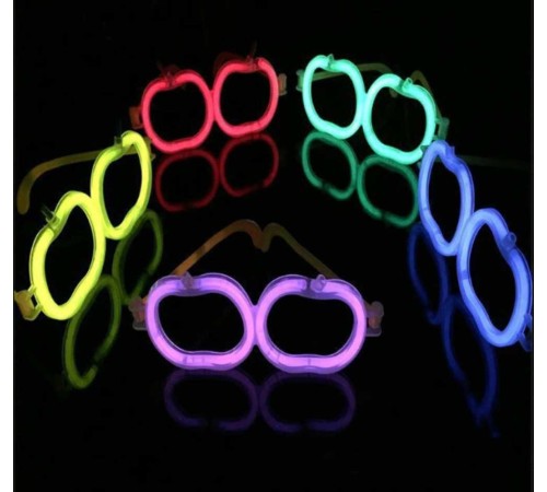 Glow Partisi Fosforlu Gözlükler 6 Renk 6 Adet